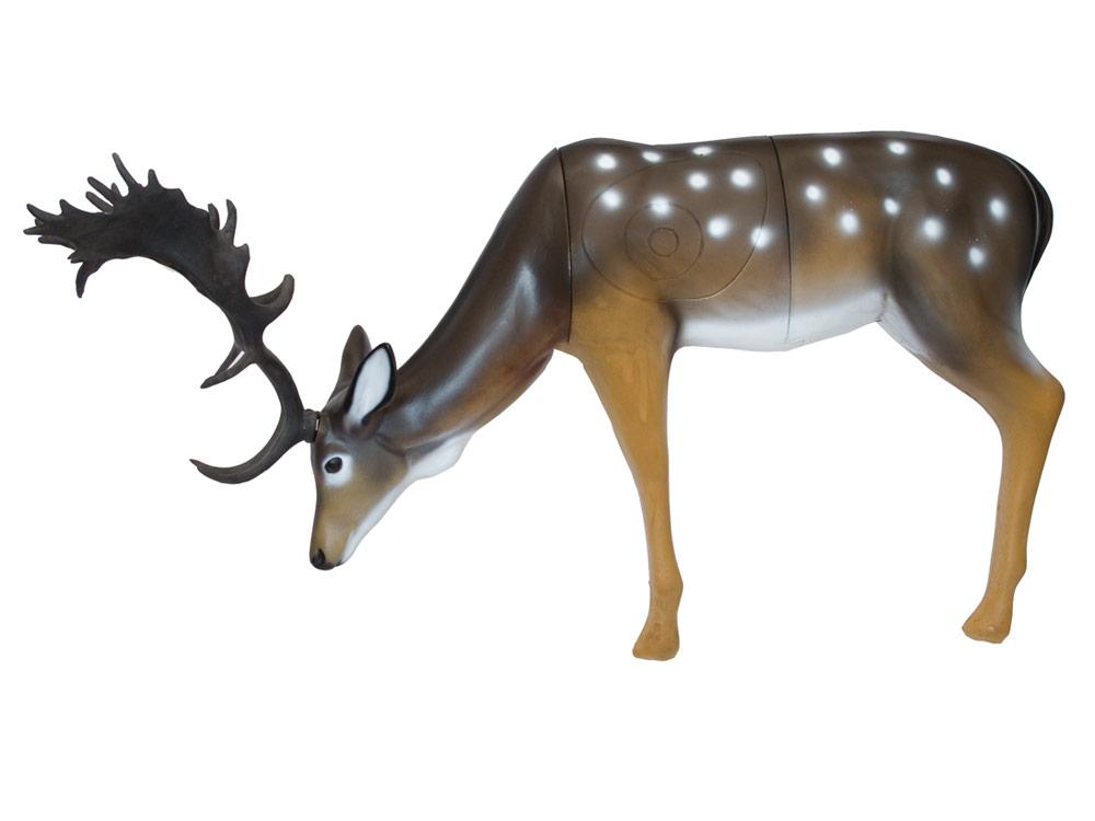 SRT 3-D Scheibe Fallow Deer, äsend